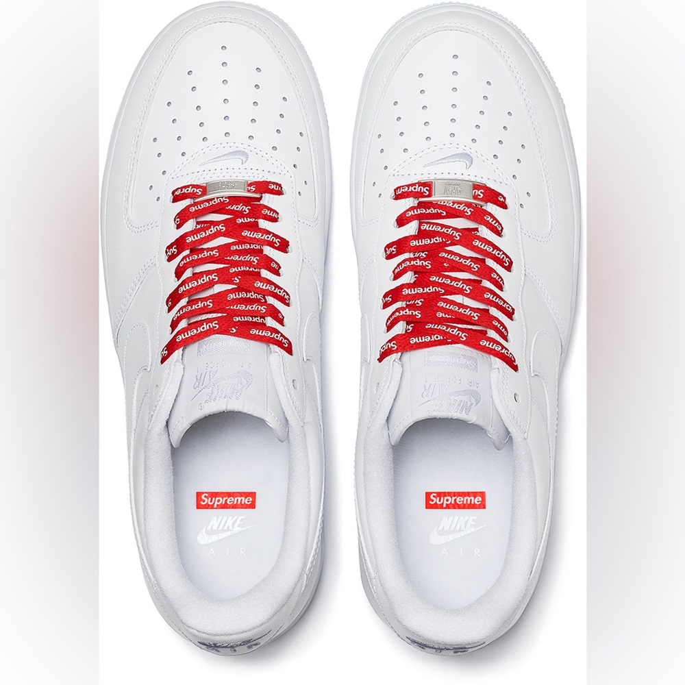 Supreme Nike Air Force 1 Low Box Logo  Sneakers Men’s size 6.5 / Women’s 8 - Picture 12 of 12